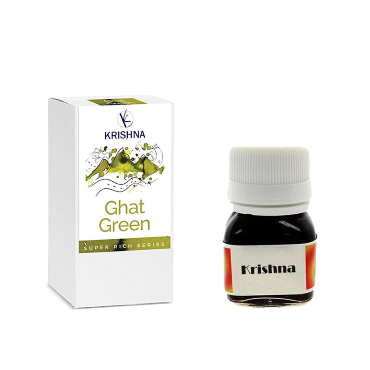 Krishna Super Rich Series Ink - Ghat Green