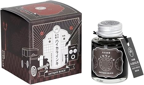 Teranishi Taisho Roman High Collar Series Ink - Antique Black