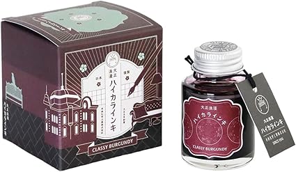 Teranishi Taisho Roman High Collar Series Ink - Classy Burgundy
