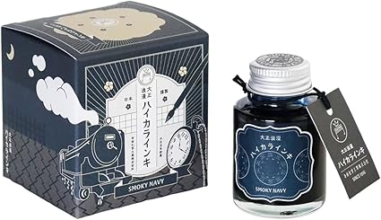 Teranishi Taisho Roman High Collar Series Ink - Smoky Navy